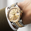 Watch worn on the wrist