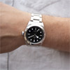 Watch worn on a wrist
