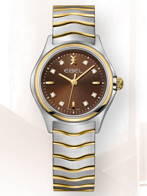 Women's EBEL Wave Lady Watch with Brown Dial