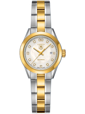 Ladies Tag Heuer Carrera  Automatic 18k Gold and Steel