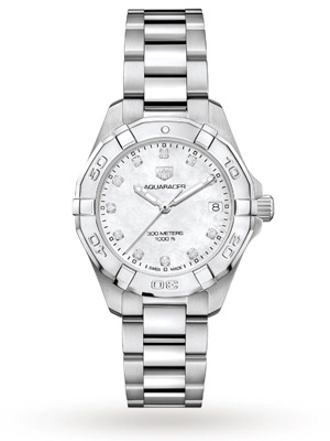 Tag Heuer Ladies Steel with Mother of Pearl Diamond Dial