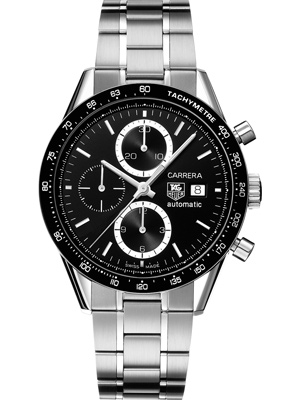 Tag Heuer Carrera Automatic Chronograph CV 2010 with Black Dial